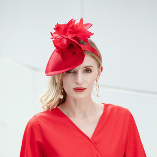 Ee celebrity british style brimless adjustable hat for women summer new style fashionable and versatile hat red adjustable