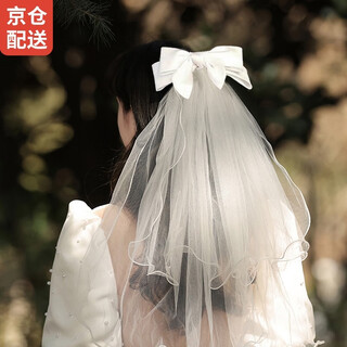 Renshanxiang 2025 veil proposal bridal veil wedding props super fairy style internet celebrity photo proposal headdress large bow style
