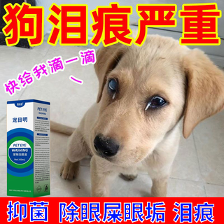 Duopaitao dog eye wash to remove eye feces, eye stains and tear stains, eye cleaning supplies, golden retriever teddy pomeranian cat and dog pet cleaning solution, remove tear stains for dogs, bottled