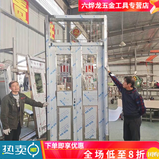 Qinkai 304 утолщенная двухдверная противоугонная дверь из нержавеющей стали, производитель прямых продаж, индивидуальная двухдверная входная дверь из нержавеющей стали, плоское открытие, обычная квадратная цена из нержавеющей стали