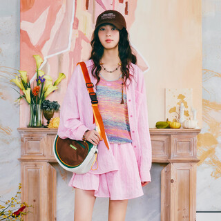 Wancaoyi 2025 new summer suit h25132421 light pink xs