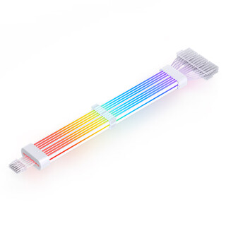 Jonsbo rainbow bridge dy-2 12+4pin graphics card neon cable (12vhpwr graphics card luminous extension cable/5v argb divine light synchronization)