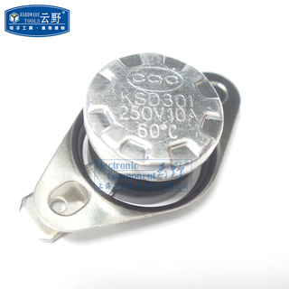 Yunye normally open temperature switch ksd301 temperature control switch jump thermostat 250v 10a
