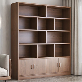 Mo shangsi wine cabinet floor-standing storage wall-mounted storage cabinet for living room multifunctional household simple storage cabinet recommended four doors wild oak color 140*23*180