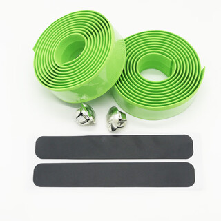 He jiagong bicycle handlebar wrap imitation carbon fiber road handlebar with anti-slip sweat-absorbent shock-absorbing strap handlebar green handlebar pair