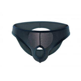 Please confidential shipping low waist sexy butt lifting thong simple men's personalized low waist revealing buttocks large size s gray blue