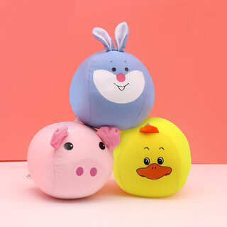 华诗孟户外扔沙包幼儿园卡通小动物丢沙包3个装儿童软大沙包飞盘玩具