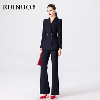 Ruinuo high-end small suit suit women's business attire women's casual fashion suit formal temperament commuter manager work clothes suit + pants m