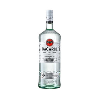 Bacardi white rum, base liquor, bartending, baking, mojito gift box, large bottle, commercial bar 1.5l, bacardi white rum 1500ml, 1 bottle