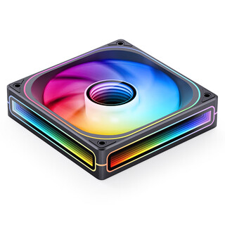 乔思伯（JONSBO）ZB-120BR ARGB版黑色反叶 12CM机箱风扇（轴心/四面千层镜光效/主板同步光效/PWM公母头）