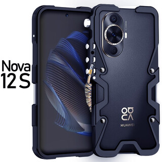Longqi huawei nova13 mobile phone case full metal frame nova12i protective cover new nova12se edge-wrapped cooling shell anti-fall men's nova13pro customized without backplate huawei nova12s robotic arm frame black