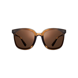 90% new mijia mijia xiaomi square frame polarized sunglasses hd unisex driving anti-uv sunglasses amber brown