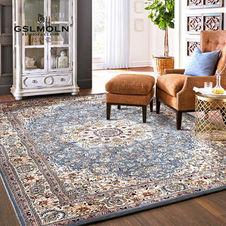 Jisimeng imported wool carpet living room large size european retro sofa coffee table persian blanket american bedroom study blanket e6-106 170 250cm