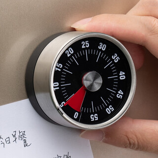 Onlycook timer timer refrigerator magnet magnetic kitchen mechanical clock alarm clock alarm reminder black/single