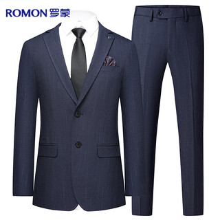 Luo meng suit suit men's slim business professional formal suit men's suit groomsmen suit groom suit wedding dress trendy men's suit