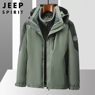 Jeep spirit jeep jacket men's three-in-one winter jacket men's polar fleece jacket men's clothes