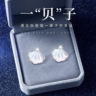 Glten swarovski zirconium sterling silver earrings women's earrings 2025 new birthday gift for girlfriend and wife