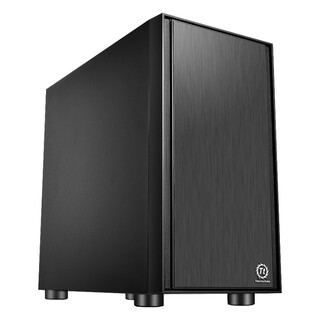Thermaltake (tt) f1 black silent noise reduction edition small case water-cooled computer host (supports matx motherboard/supports backline/steel plate 0.6mm/u3)
