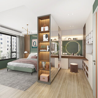 Oppolia wardrobe customization, light luxury and simple bedroom flat door wardrobe wardrobe, cloakroom glass door wardrobe, whole house customization, customization fee, actual payment can be deducted from the equal amount of payment