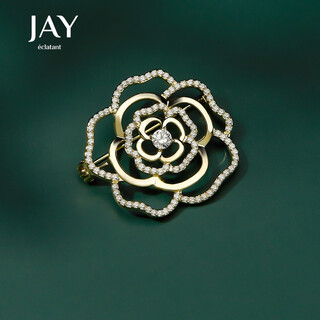 Jay flower brooch, high-end women's suit corsage, birthday gift for elders, mother and mother-in-law