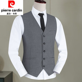 Pierre cardin suit vest men's spring and autumn new business casual single suit vest men's waistcoat vest trendy large size sense