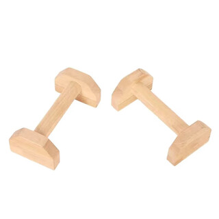 贺杨喻橡木俯卧撑支架家用多功能俯卧撑支架倒立架一对 橡木30cm一对承重600斤 防滑垫 