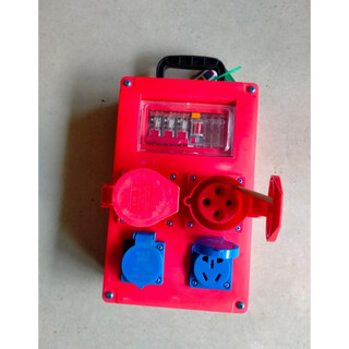 Xmsj construction site security suitcase waterproof and explosion-proof socket electrical box 220v outdoor mobile socket 380v leakage protection 2-digit five-hole 2-digit four-core 380v with leakage protection