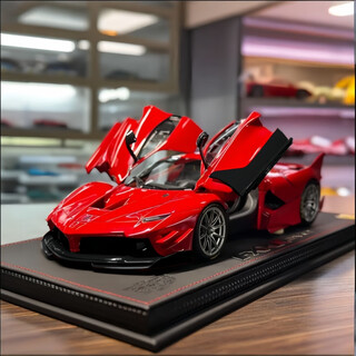 Medium quality faraday fxxk car model simulation alloy sports car model ornament collection living room collection decoration gift 1/36fxxxk alloy model red