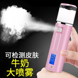 Aseblarm nano spray hydration instrument facial humidification steaming facial beauty cold spray machine home small portable artifact rechargeable pink