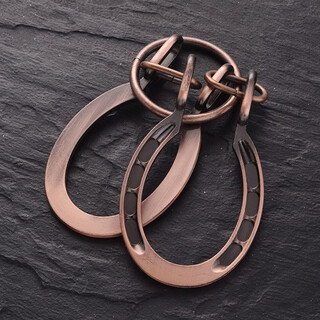 小印象 puzzle高难度合金鲁班锁魔术金属成人有益儿童智力玩具烧脑全套 马蹄锁