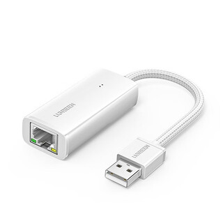 绿联（UGREEN） USB转百兆有线网卡RJ45网线接口适用Mac盒子笔记本电脑外置以太网口转换器