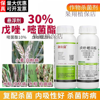 Jianpai tebuconazole azoxystrobin, wheat, rice powdery mildew, sheath blight, rice smut, anthracnose, rust pesticide and fungicide 500g