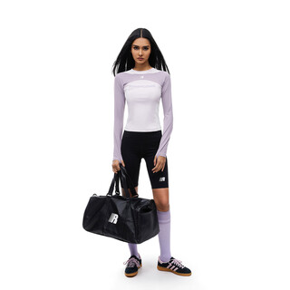 Fdr official store r-shaped contrasting color american sports quick-drying long-sleeved t-shirt women's autumn slim-fitting cycling top training wear pink s