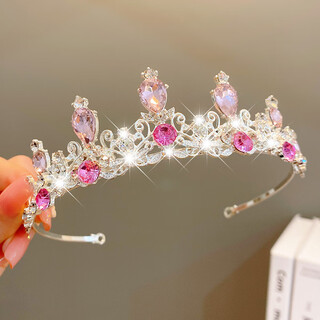 Mr. ouyang's big crown headband for children, girls, princesses and little girls birthday gifts crown headband hair accessories headband crystal feizhi
