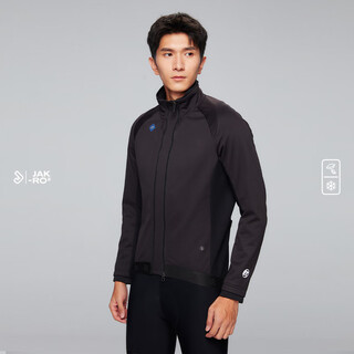 Jieku autumn and winter welfare model mecha men's windproof warm jacket outdoor cycling sports-5 top jacket black l