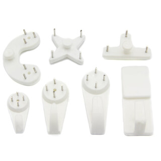 Xmsj seamless nail picture hanging wall nail hook photo wall wedding photo hook behind door invisible nail photo frame nail reinforced power hook d18 package