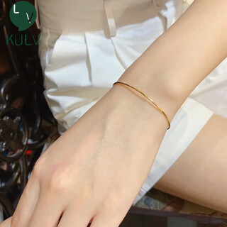Fat donglai's same k gold thin bracelet, niche handmade american 14k gold-filled niche design for women, simple gold-filled bracelet, 14k gold-filled ultra-fine 0.5mm open bracelet, ultra-fine