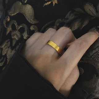 Fat donglai's same style 18k gold heritage ring discount store ancient method gold-filled non-fading aperture ring classic index finger 210 ancient method ring us size 11