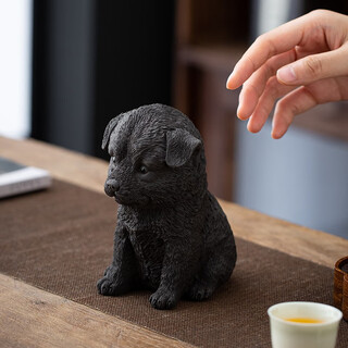 Yuxuan creative purple clay tea pet zodiac dog ornaments boutique can raise pastoral dogs prosperity tea set accessories handmade tea toys