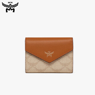 95% new mcm himmel small couple wallet, card holder, id bag, same style for men and women, oatmeal color, gift