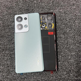 Suitable for opporeno9 original disassembly back cover reno9pro back shell 9pro+ original back cover battery cover reno9pro+ haoyue black with frame lens