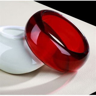 Drjefun authentic blood amber old beeswax bracelet burgundy blood pool bracelet amber raw stone widened amber widened bracelet inner diameter 61-62mm