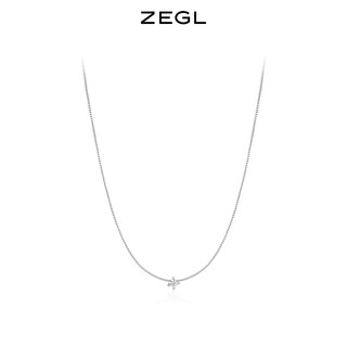 Zegl star clavicle chain necklace women's sterling silver jewelry pendant niche autumn and winter new style female birthday gift for best friend