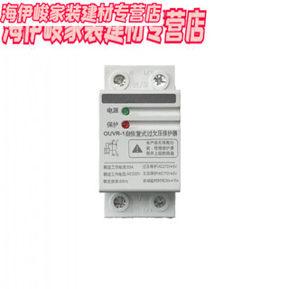 三栖虎63A家用220V自复式过欠压保护器32A高压低压超压断电自恢复自复式 2P 32A