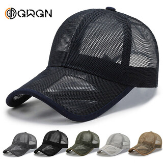 Grgn hat men's summer mesh sun hat sun protection breathable sun hat fishing hat peaked cap gmat-k636