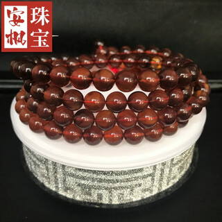 An feng dingfei burmese amber 8mm brown red amber 108 multi-circle men's and women's bracelet necklace beads buddha beads hand-held beads rosary