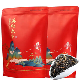 Yingde black tea yinghong no. 9 yingde l black tea 2024 new tea first grade no. 9 strong flavor new tea yingjiu black tea 500g red two bags + tea sample
