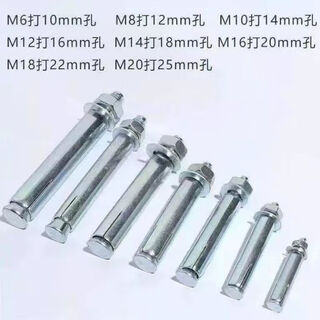 Renjuyi customized zhengguo expansion bolt expansion screw air conditioning bracket expansion pure national standard galvanized external expansion national standard 660 a box of 1200 punched 10
