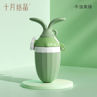 October crystals october crystals baby food bite bites baby food complementary food artifact fruit and vegetable teether pushable avocado green comes with 2 mesh bags inside