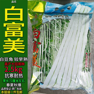 Beans, whole length, cowpeas, green beans, gluten-free flat belt rack, yun laimei, expanded skin, magpie bean seeds, bai fumei 2.5kg white beans